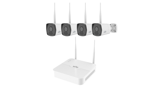 Uniview KIT/NVR301-08S4-LW/4*IPC2122LB-AF28WK-WF – 1 Hard Disk 8-Channel NVR Kit(Wi-Fi,Including 4 PCS Mini Bullet Camera)
