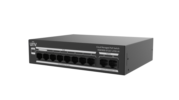 Uniview NSW3000-8T2GT-LPOE-IN – Cloud Managed Ethernet Switch(PoE)