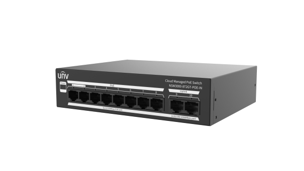 Uniview NSW3000-8T2GT-POE-IN – Cloud Managed Ethernet Switch(PoE)