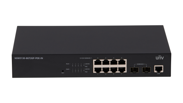 Uniview NSW5130-8GT2GP-POE-IN – 8GE Ethernet Switch(PoE)