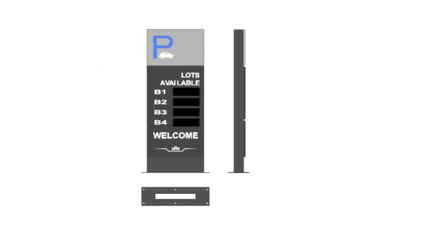Uniview PKS3304-RG – Quad-Level Parking Availability Information Screen