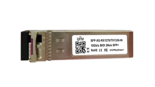 Uniview SFP-XG-RX1270/TX1330-IN – 10 Gigabit Single-Mode 20km BIDI Optical Module-RX1270/TX1330